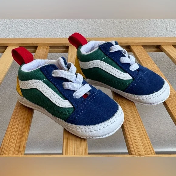 Toddler Infant Vans Yacht Club Old Skool Crib Baby Crib Shoes 1c